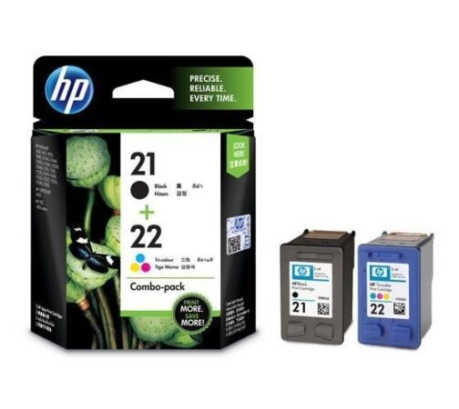 HP 21 Black & 22 Ink Cartridge, Tri Color - Image 3