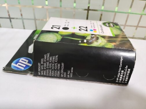 HP 21 Black & 22 Ink Cartridge, Tri Color - Image 4