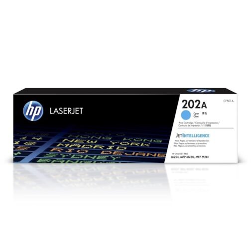HP 202A Cyan Toner Cartridge CF501A - Image 2