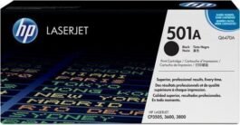 HP 501A Toner Cartridge, Black, Q6470A