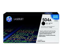 HP 504A Toner Cartridge, Black, CE250A