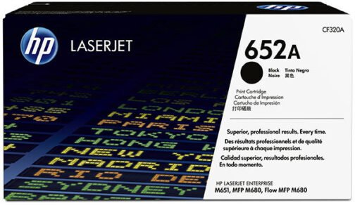 HP 652A Toner Cartridge, Black