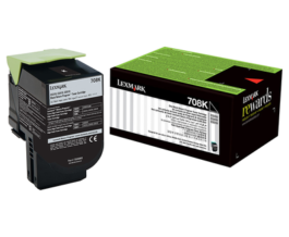 Lexmark 708K Toner Cartridge, Black