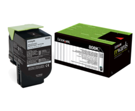 Lexmark 80C80K0 Toner Cartridge, Black