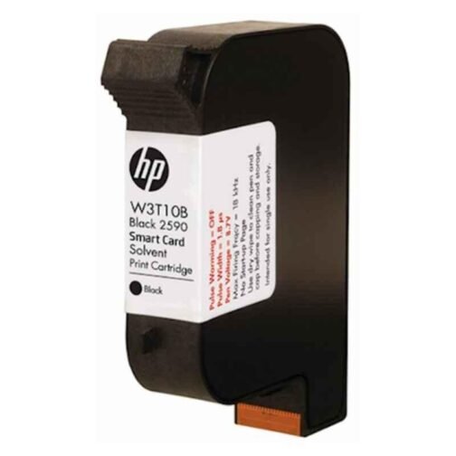 HP 2590 W3T10B Black Solvent Cartridge
