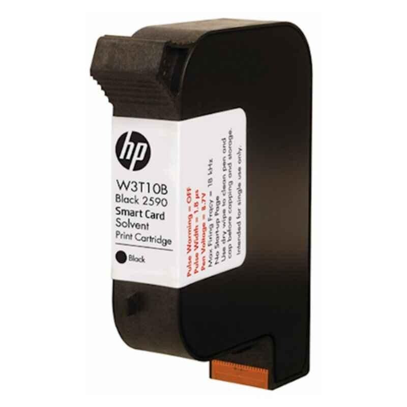 HP 2590 W3T10B Black Solvent Cartridge