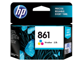 HP 861 Ink Cartridge, Tri Color