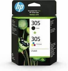 HP 305 Ink Cartridge (Combo Pack) Black + Tri-Color