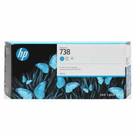HP 738 Cyan Ink Cartridge 300ml Ink Tank 676M6A