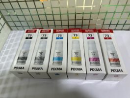 Original ink Canon Pixma 73 set of 6 bottle (Bk/C/Y/M/R/Gr)