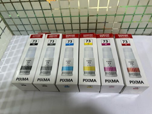 Original ink Canon Pixma 73 set of 6 bottle (Bk/C/Y/M/R/Gr) - Image 2