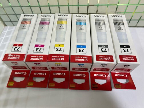 Original ink Canon Pixma 73 set of 6 bottle (Bk/C/Y/M/R/Gr) - Image 3