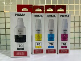 Original ink Canon Pixma GI-70 set of 4 bottle (Bk/C/Y/M)