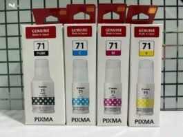 Original ink Canon Pixma 71 set of 4 bottle (Bk/Y/C/M)