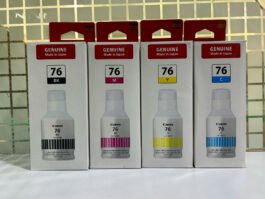 Original ink Canon Pixma GI-76 set of 4 Bottle (Bk/Y/C/M)