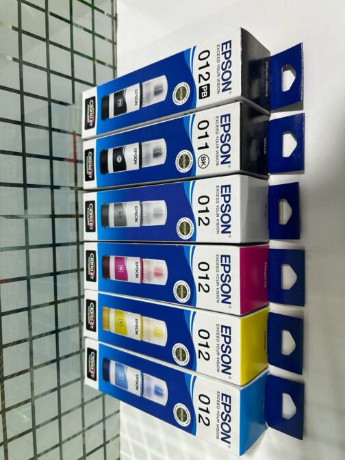 Original ink Epson 011/012 set of 6 bottle (PB/Bk/C/Y/M/Gr) - Image 4