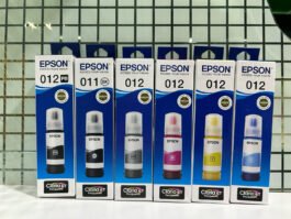 Original ink Epson 011/012 set of 6 bottle (PB/Bk/C/Y/M/Gr)