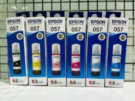 Original ink Epson 057 set of 6 bottle (B/Y/M/C/LC/LM)