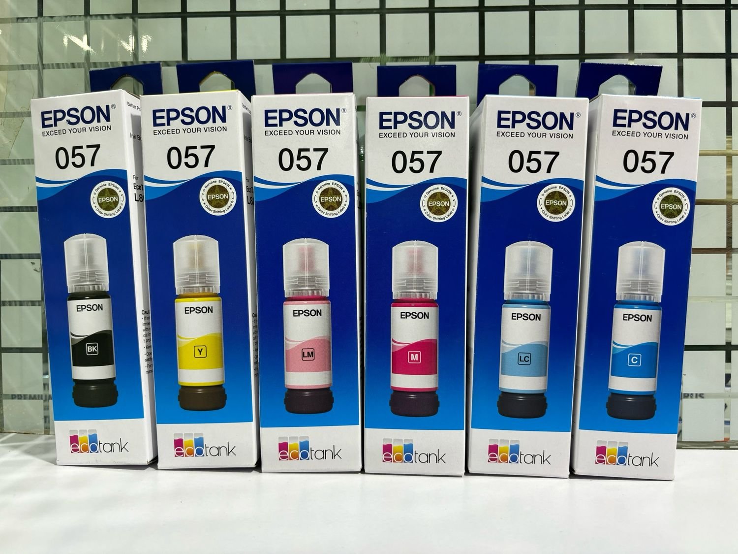 Original ink Epson 057 set of 6 bottle (B/Y/M/C/LC/LM)