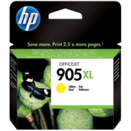 HP Officejet 905XL Ink Cartridge, Yellow (T6M13YAA)