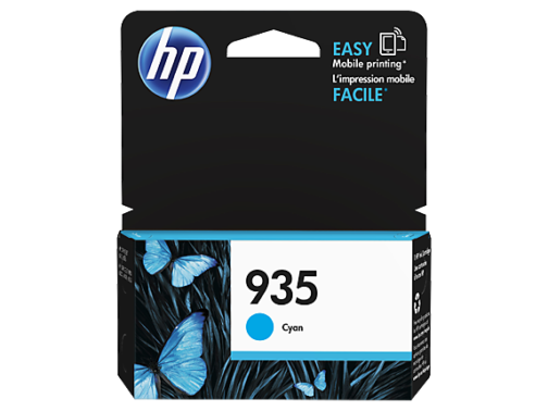HP Officejet 935 Ink Cartridge, Cyan, (C2P20AA)