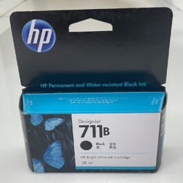 HP DesignJet 711B Black Ink Cartridge, 38ml (3WX00A)