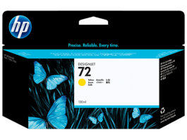 HP DesignJet 72 / 72B Yellow Ink Cartridge, 130ml (C9373A)