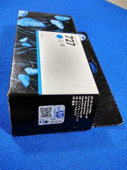 HP DesignJet 727 / 727B Cyan Ink Cartridge, 130ml (B3P19A) - Image 2
