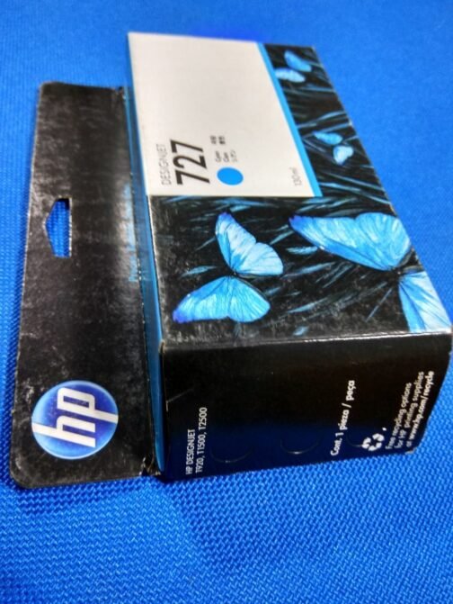 HP DesignJet 727 / 727B Cyan Ink Cartridge, 130ml (B3P19A) - Image 3