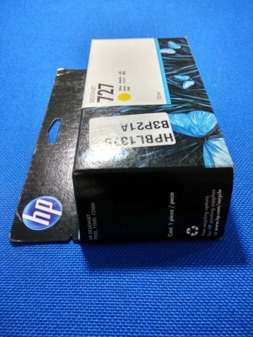 HP DesignJet 727 / 727B Yellow Ink Cartridge, 130ml (B3P21A) - Image 2