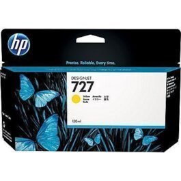 HP DesignJet 727 / 727B Yellow Ink Cartridge, 130ml (B3P21A)