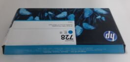 HP DesignJet 728 Cyan Ink Cartridge, 300ml (F9K17A)