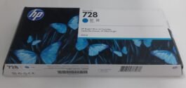 HP DesignJet 728 Cyan Ink Cartridge, 300ml (F9K17A)