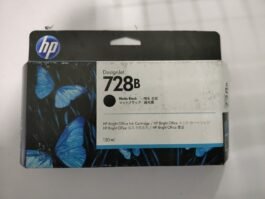 HP DesignJet 728 Matte Black Ink Cartridge, 130ml