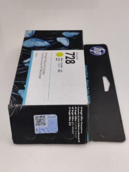 HP DesignJet 728 Yellow Ink Cartridge, 130ml (F9J65A)