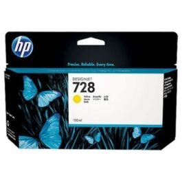 HP DesignJet 728 Yellow Ink Cartridge, 130ml (F9J65A)