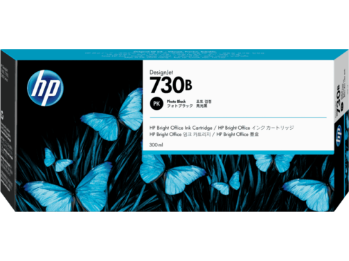 HP 730B 300-ml Photo Black DesignJet Ink Cartridge (3ED49A) - Image 2