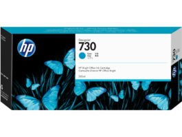 HP 730B 300-ml Cyan DesignJet Ink Cartridge (P2V68A)