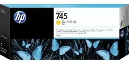 HP 745 300-ml DesignJet Chromatic Ink Cartridge, Yellow