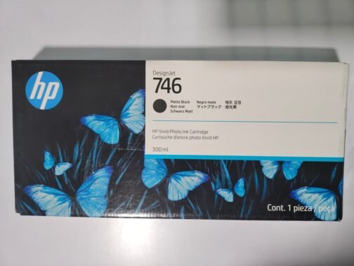 HP 746 Matte Black DesignJet Ink Cartridge, 300ml (P2V83A) - Image 3