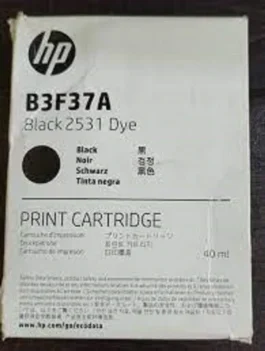 HP Black Ink 2531 Dye Print Cartridge B3F37A